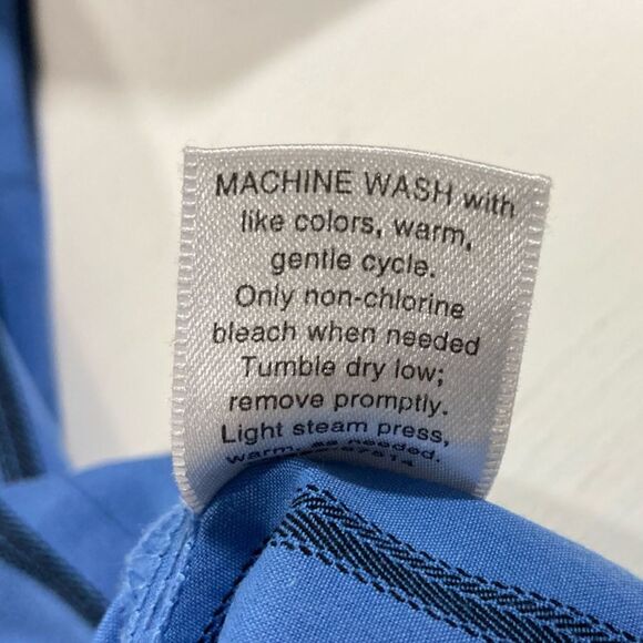 Pendleton Shirt Women’s 18W Blue Stripe Button Up Long Sleeve Casual Vintage - Picture 8 of 11